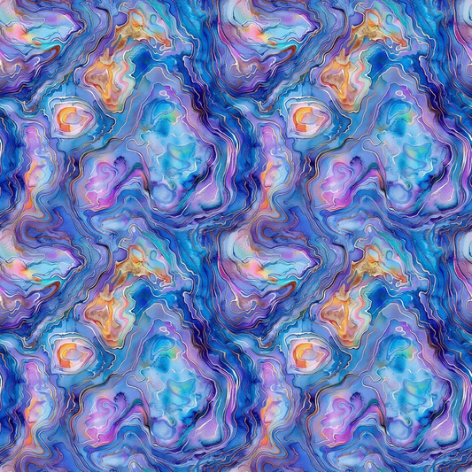 Abalones Pattern 7 Quilting Cotton Fabric