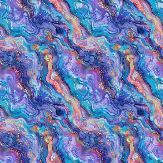 Abalones Pattern 9 Quilting Cotton Fabric