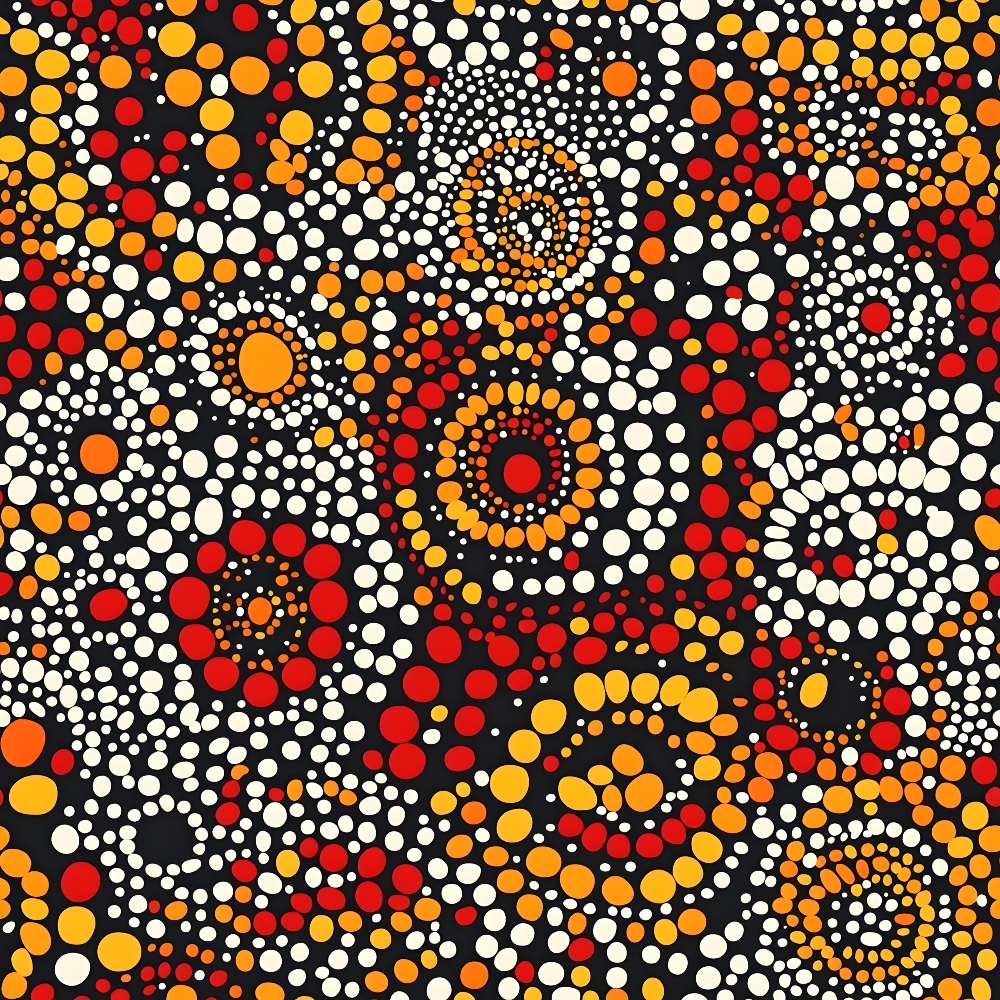 Dreamtime Embers Pattern 10 Minky Fabric