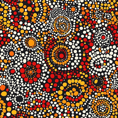 Dreamtime Embers Pattern 10 Minky Fabric