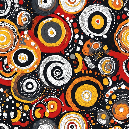 Dreamtime Embers Pattern 11 Minky Fabric