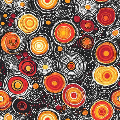 Dreamtime Embers Pattern 12 Minky Fabric