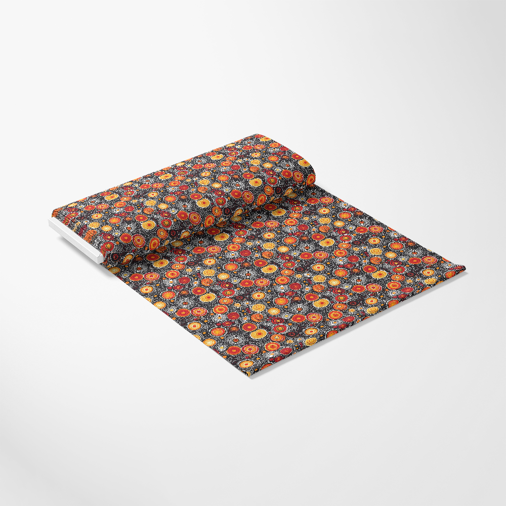 Aboriginal Circles and Dots Pattern 12 Quilting Cotton Fabric