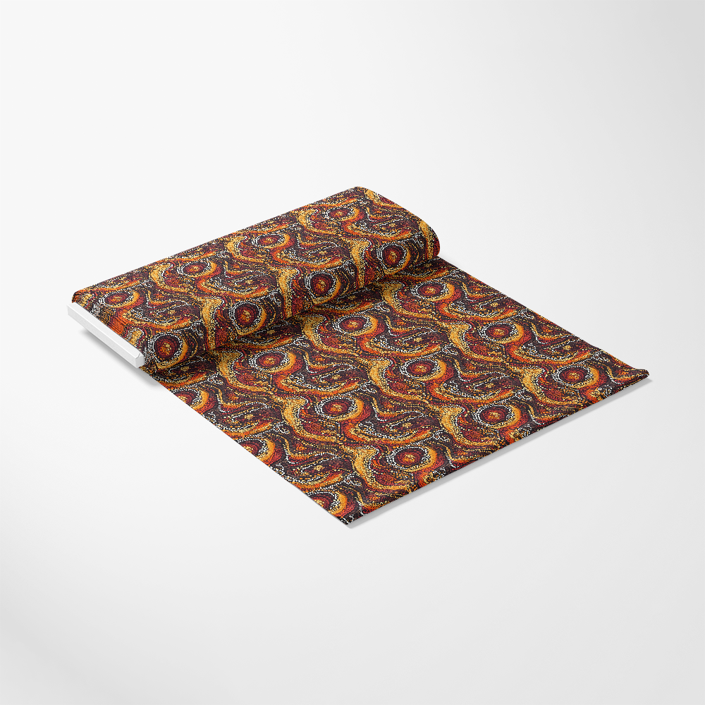 Aboriginal Circles and Dots Pattern 13 Quilting Cotton Fabric