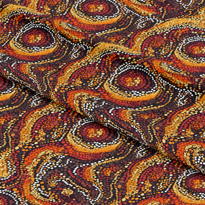 Aboriginal Circles and Dots Pattern 13 Quilting Cotton Fabric