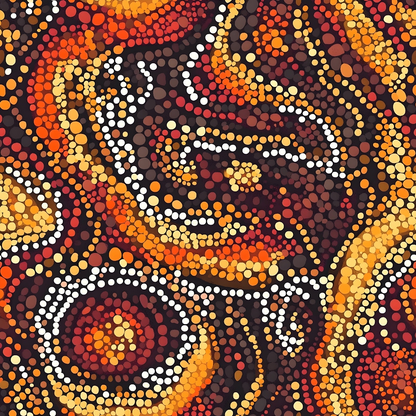 Dreamtime Embers Pattern 13 Minky Fabric