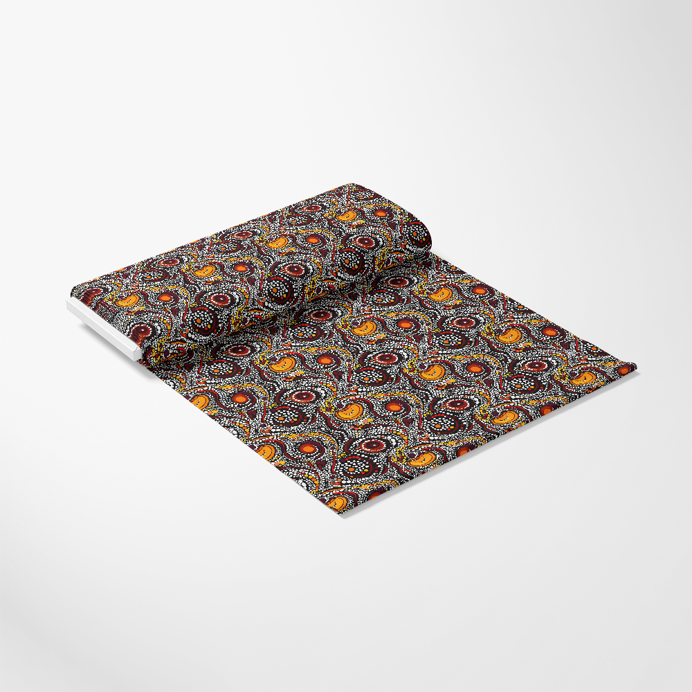 Aboriginal Circles and Dots Pattern 18 Quilting Cotton Fabric