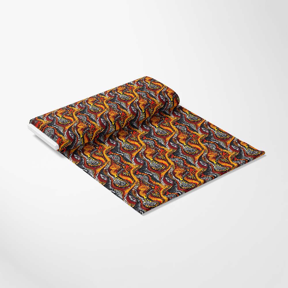 Aboriginal Circles and Dots Pattern 20 Quilting Cotton Fabric