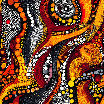 Dreamtime Embers Pattern 20 Minky Fabric