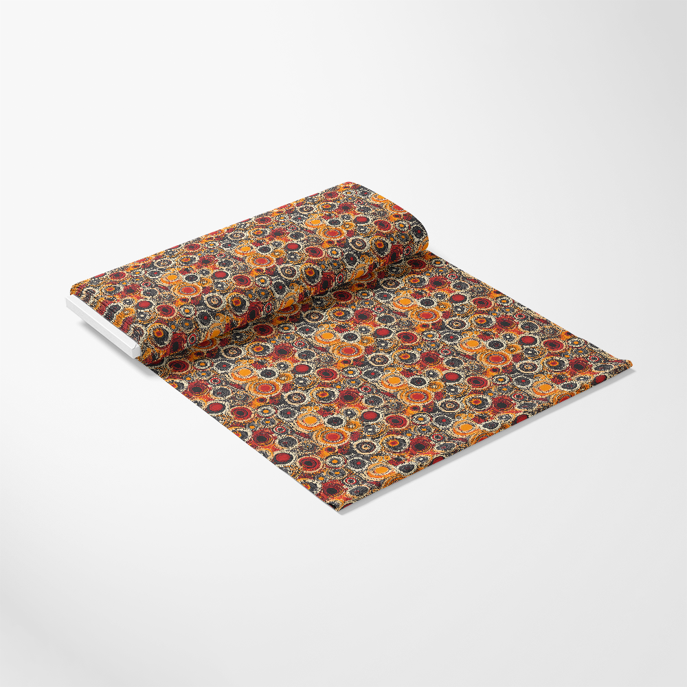 Aboriginal Circles and Dots Pattern 3 Quilting Cotton Fabric