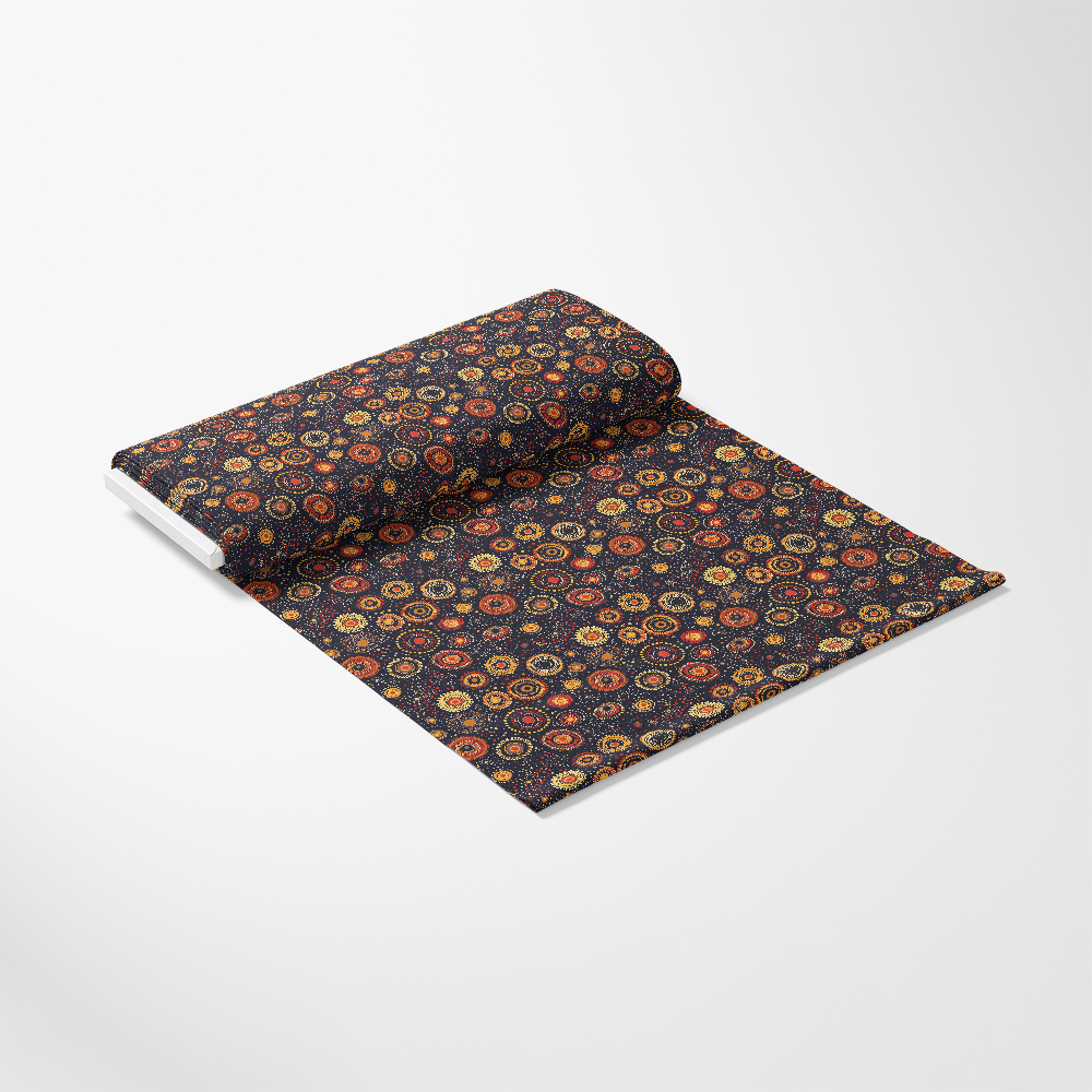 Aboriginal Circles and Dots Pattern 8 Quilting Cotton Fabric