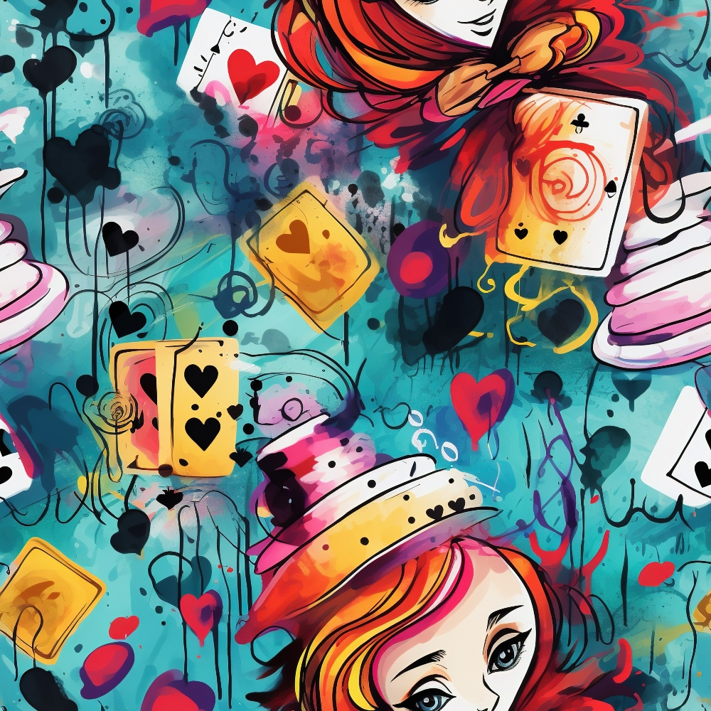 Whimsical Teatime Pattern 7 Minky Fabric