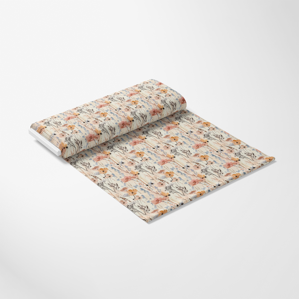 Abstract Meadow Flowers Pattern 3 Quilting Cotton Fabric