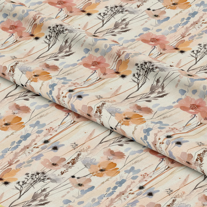 Abstract Meadow Flowers Pattern 3 Quilting Cotton Fabric