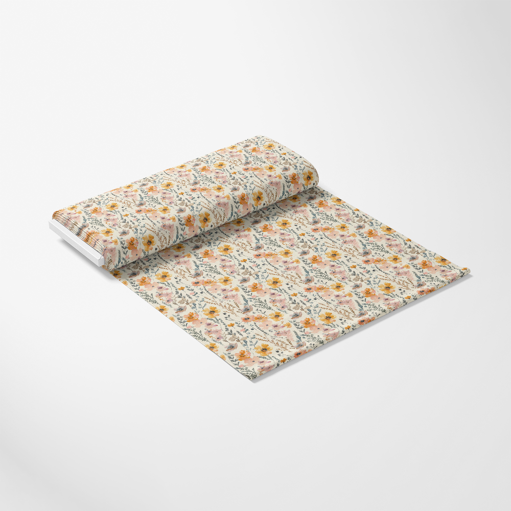 Abstract Meadow Flowers Pattern 5 Quilting Cotton Fabric