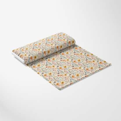 Abstract Meadow Flowers Pattern 5 Quilting Cotton Fabric