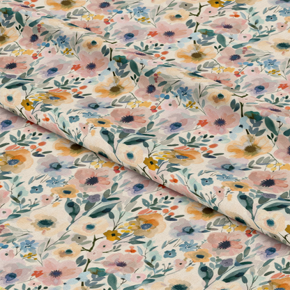 Abstract Meadow Flowers Pattern 7 Quilting Cotton Fabric