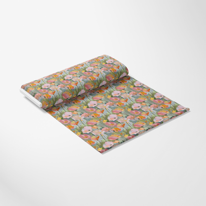 Abstract Poppy Paintings Pattern 1 Quilting Cotton Fabric