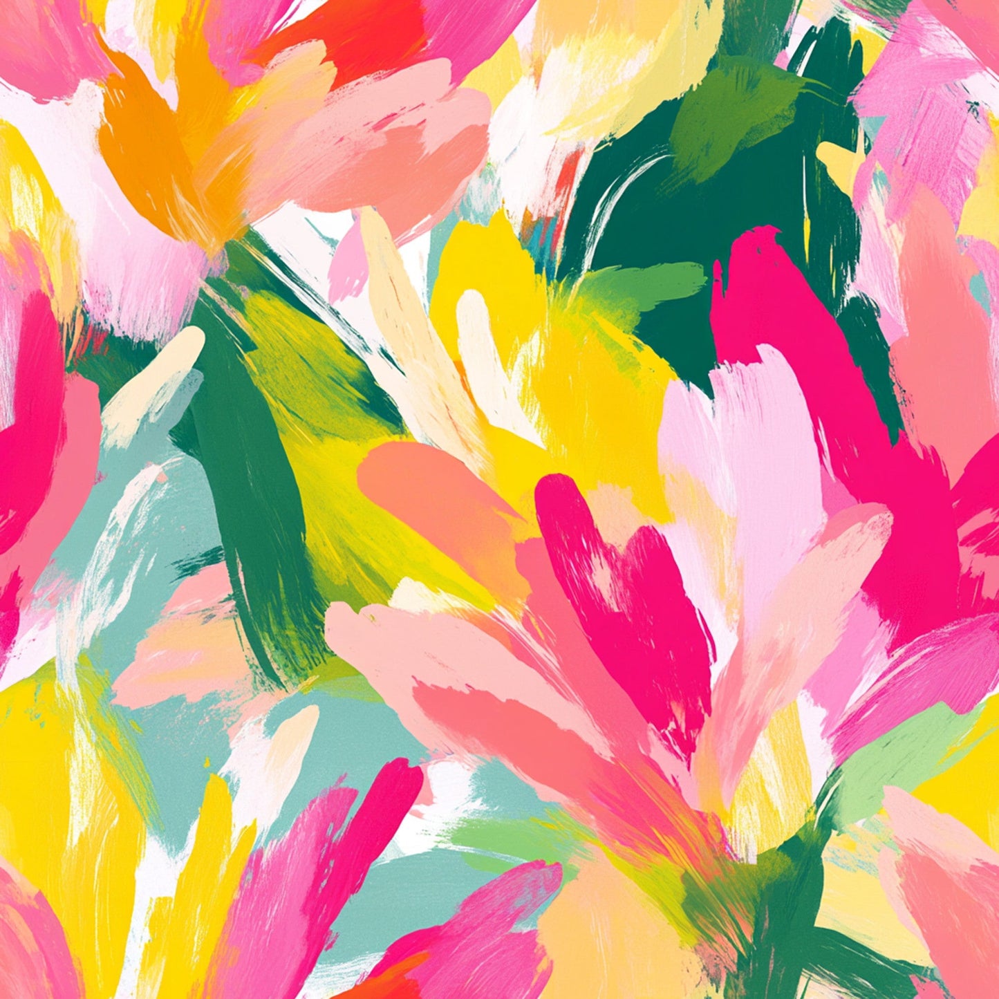 Abstract Spring Blossom Pattern 2 Quilting Cotton Fabric