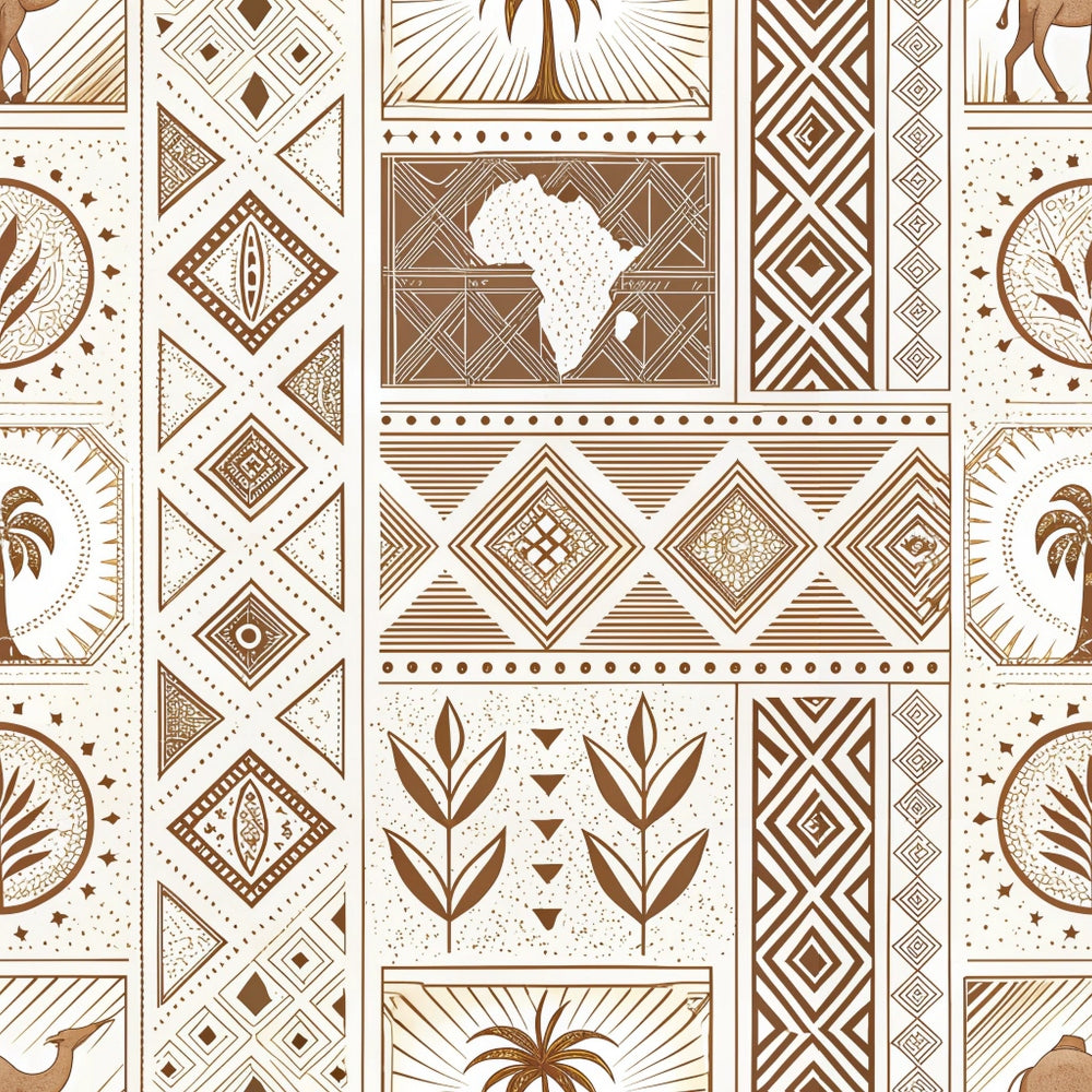 Serengeti Patchwork Pattern 2 Minky Fabric