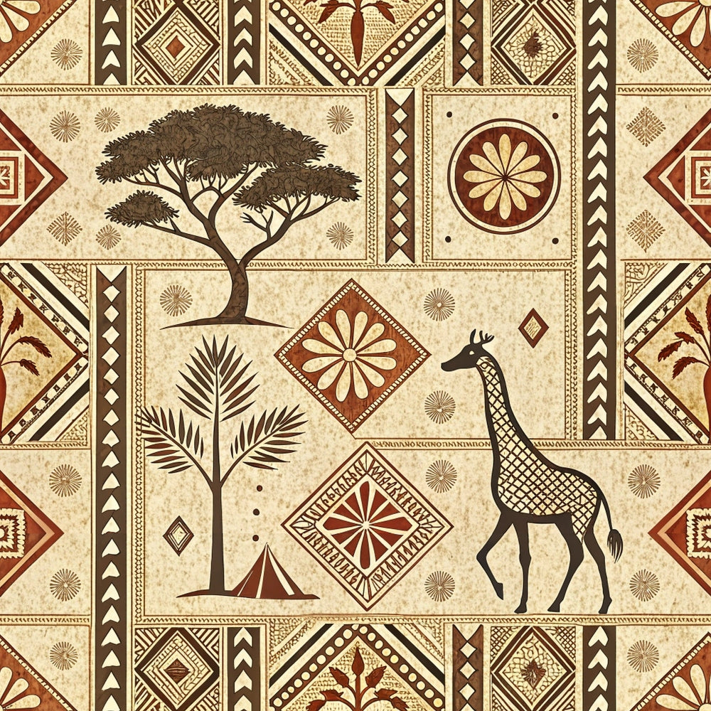 Serengeti Patchwork Pattern 7 Minky Fabric