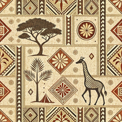Serengeti Patchwork Pattern 7 Minky Fabric