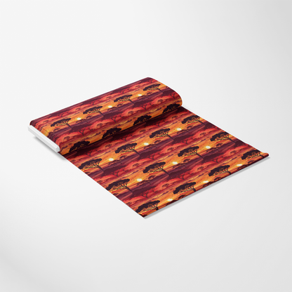 African Safari Sunset Pattern 10 Quilting Cotton Fabric