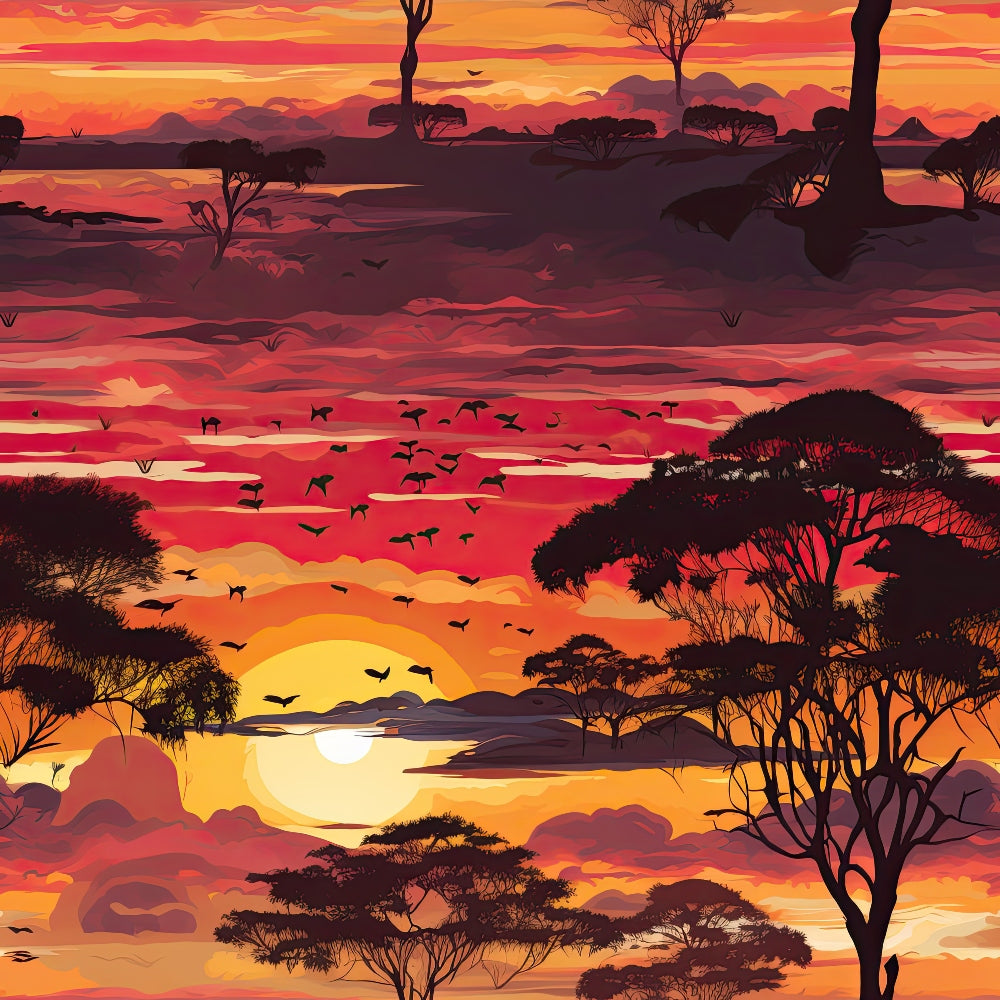 Serengeti Dusk Pattern 2 Minky Fabric
