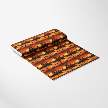 African Safari Sunset Pattern 5 Quilting Cotton Fabric