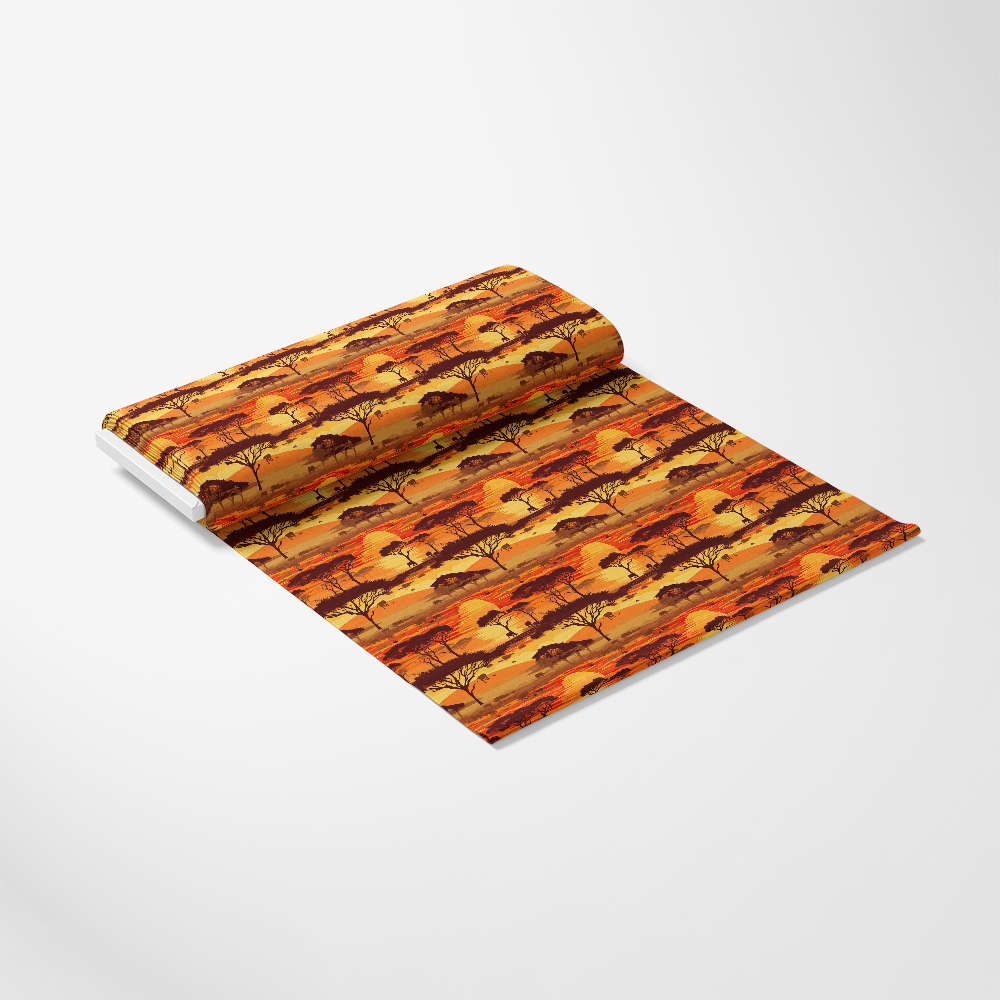 African Safari Sunset Pattern 7 Quilting Cotton Fabric