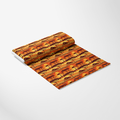 African Safari Sunset Pattern 7 Quilting Cotton Fabric