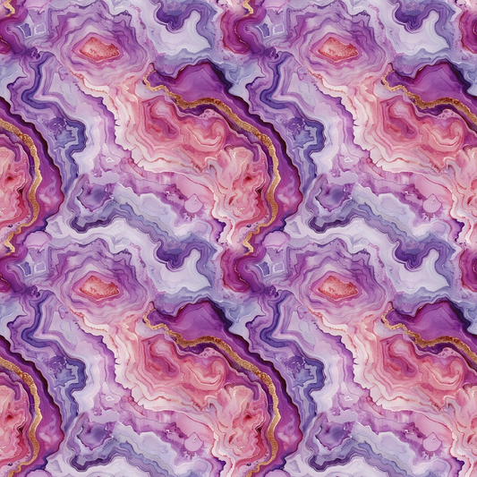Agate Gemstones Pattern 1 Quilting Cotton Fabric