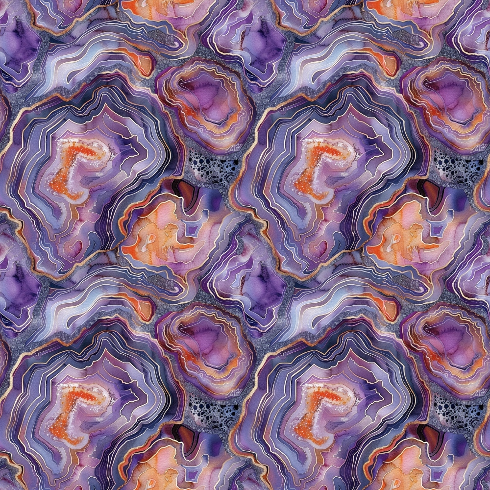 Geode Dreams Pattern 3 Minky Fabric