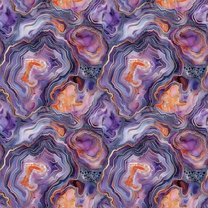 Geode Dreams Pattern 3 Minky Fabric