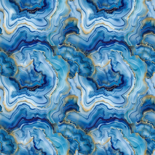 Agate Gemstones Pattern 8 Quilting Cotton Fabric