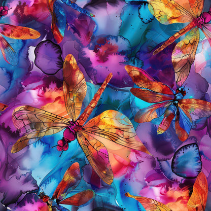 Watercolor Wings Pattern 3 Minky Fabric