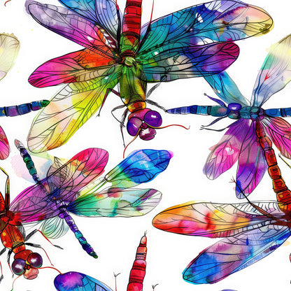 Watercolor Wings Pattern 9 Minky Fabric