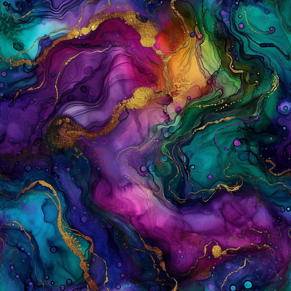 Geode Glow Pattern 11 Minky Fabric