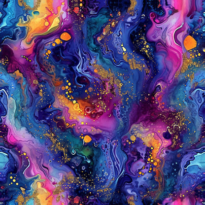 Geode Glow Pattern 13 Minky Fabric