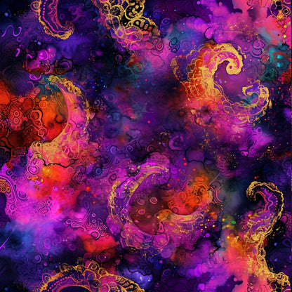 Geode Glow Pattern 14 Minky Fabric