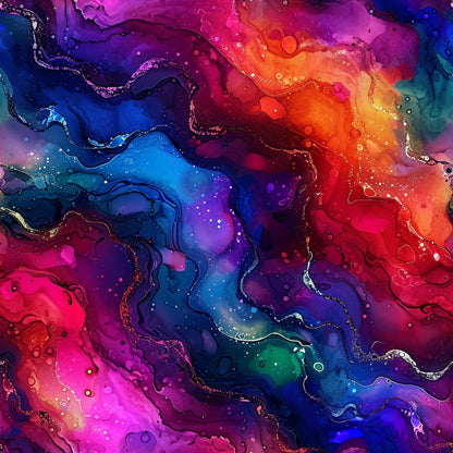 Geode Glow Pattern 15 Minky Fabric