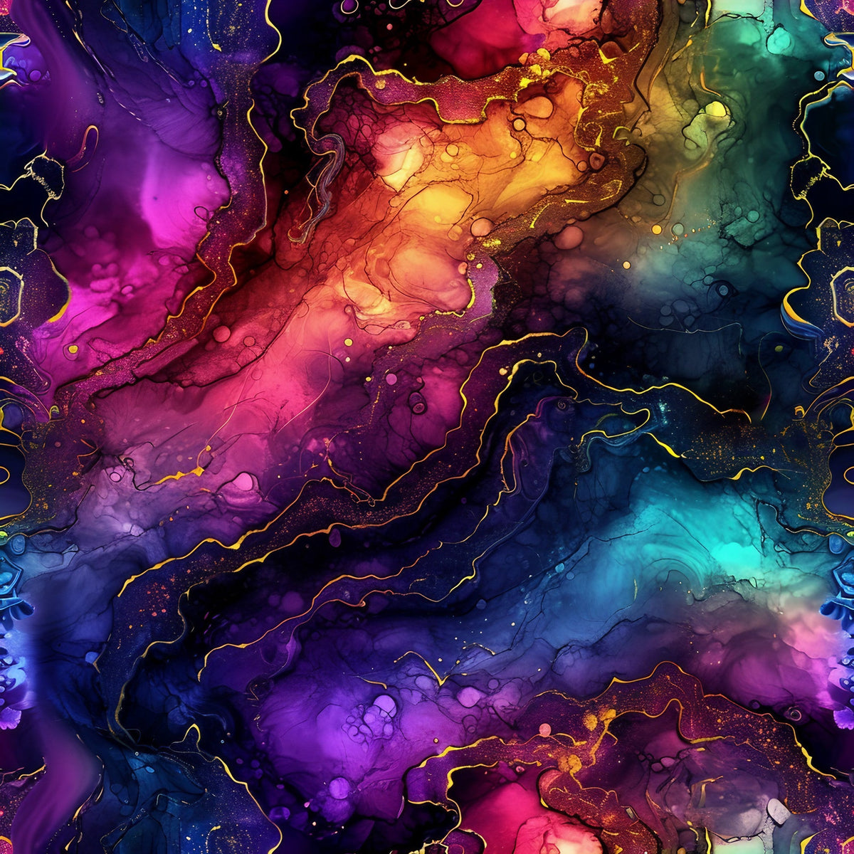 Geode Glow Pattern 18 Minky Fabric