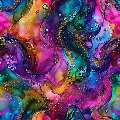 Geode Glow Pattern 19 Minky Fabric