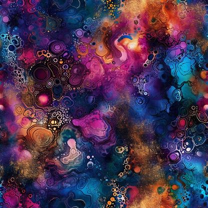 Geode Glow Pattern 6 Minky Fabric