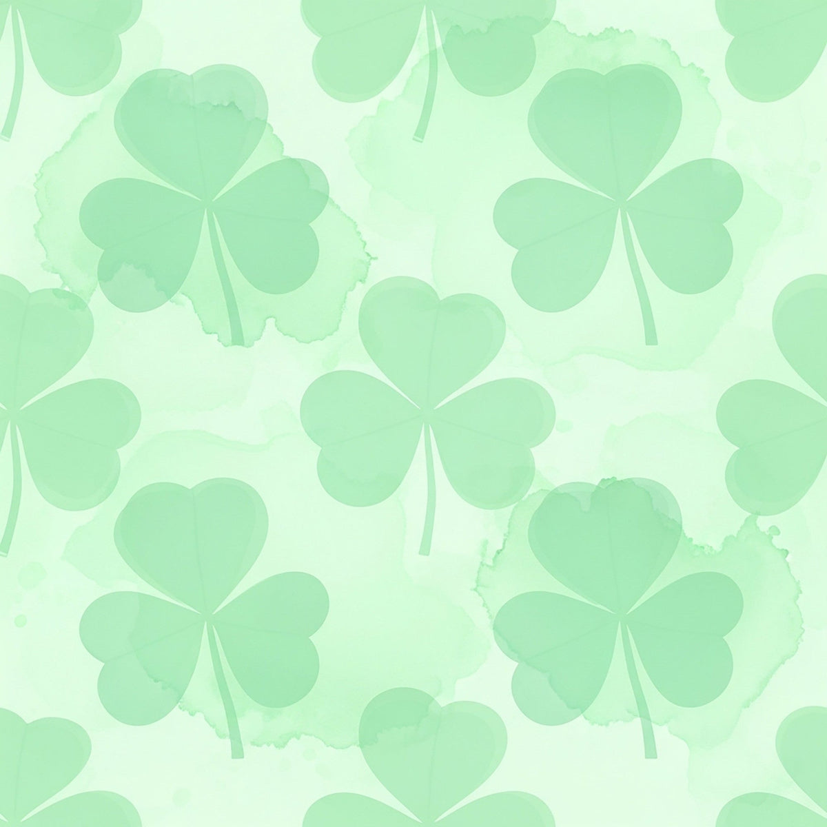 Alcohol Ink Shamrock Pattern 10 Minky Fabric