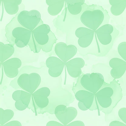 Alcohol Ink Shamrock Pattern 10 Minky Fabric