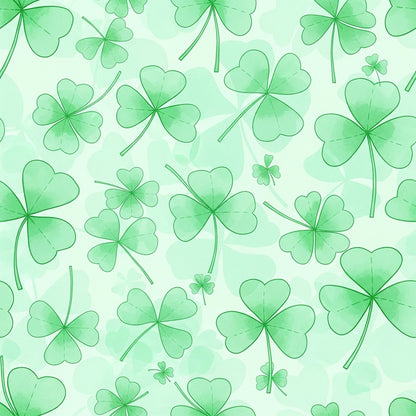 Alcohol Ink Shamrock Pattern 20 Minky Fabric