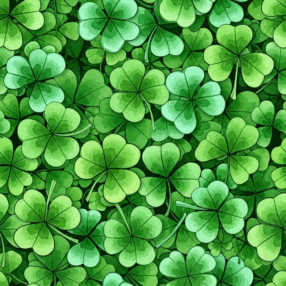 Alcohol Ink Shamrock Pattern 29 Minky Fabric