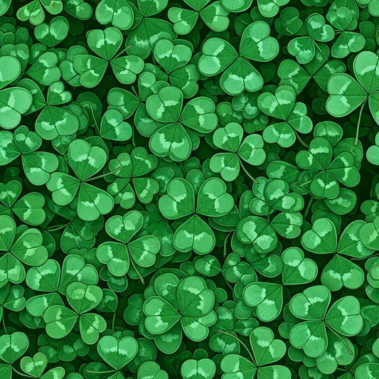 Alcohol Ink Shamrock Pattern 7 Minky Fabric