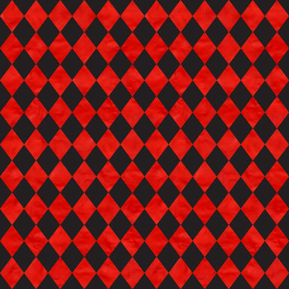 Mad Hatter Harlequin Pattern 10 Minky Fabric